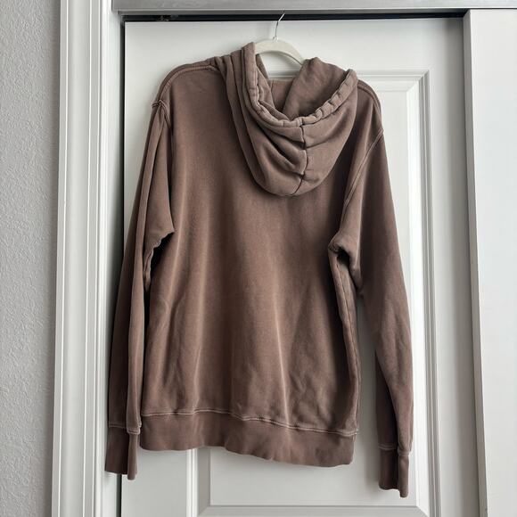 Joah Brown Women’s Empire Hoodie M/L Sweatshirt French Terry Brown $208 - Picture 3 of 12